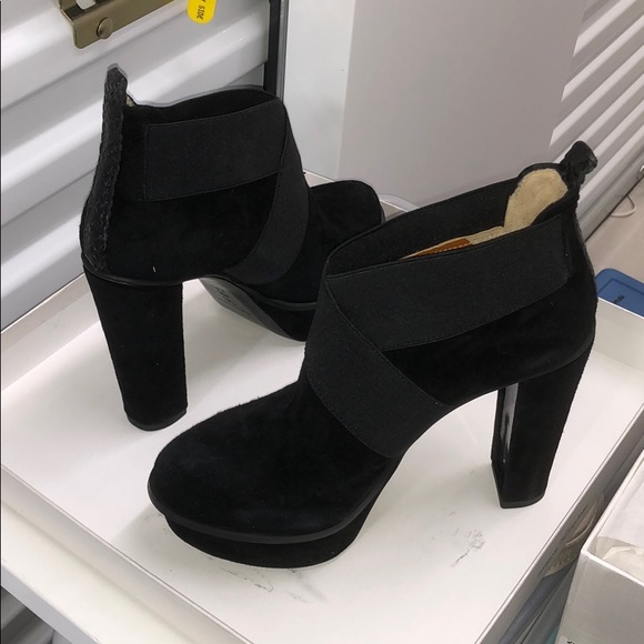 Stephane Kelian Keel suede & leather heeled shoes - Picture 1 of 9